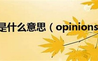 opinion什么意思,opinion中文翻译,opinion用法及例句,opinion怎么读